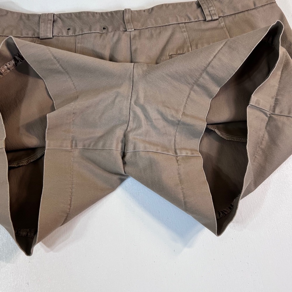 Worthington Modern Fit Chino Shorts 16 Tan Khaki Mid Rise Cotton Stretch Casual - Picture 7 of 9